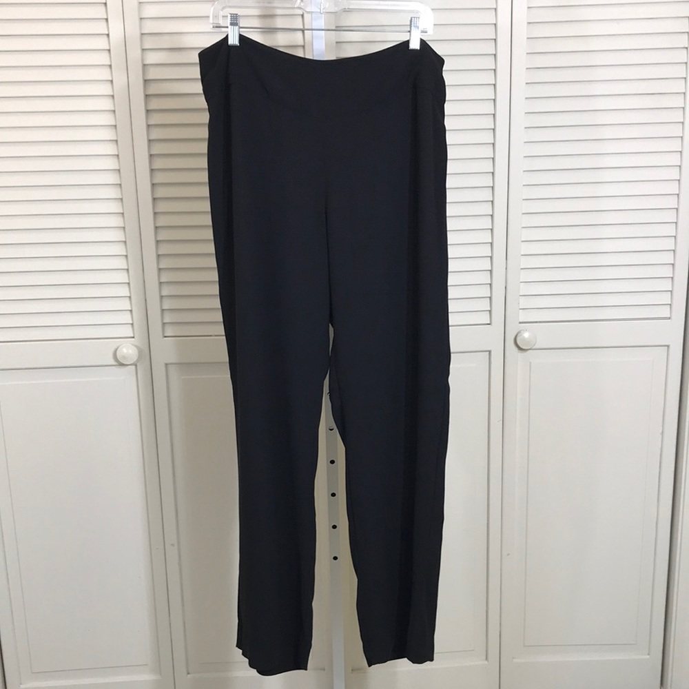 Eileen Fisher 100% Silk Machine Wash Pants Large
